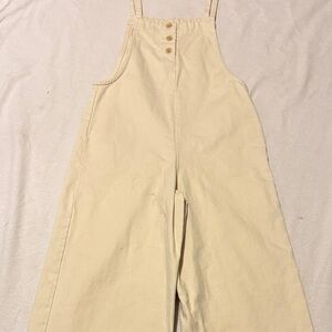 Rhythm Cream Jumpsuit: 100% cotton. Size Medium